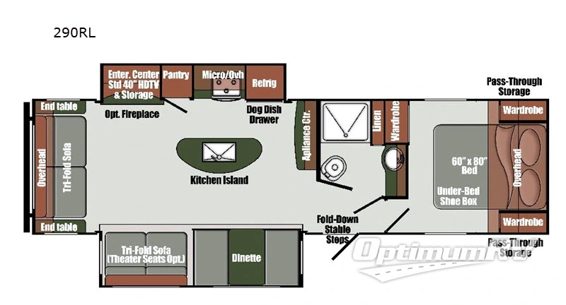 2020 Gulf Stream Envision 290RL RV Floorplan Photo