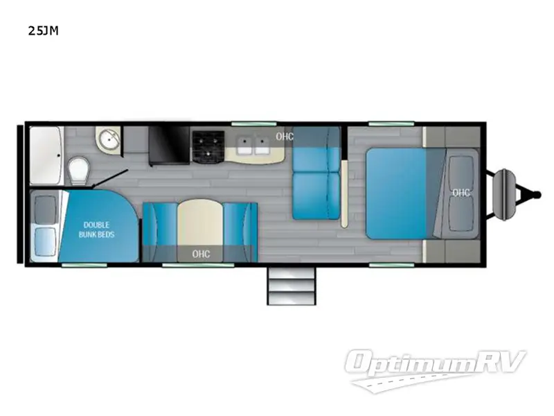 2022 Heartland Trail Runner 25JM RV Floorplan Photo