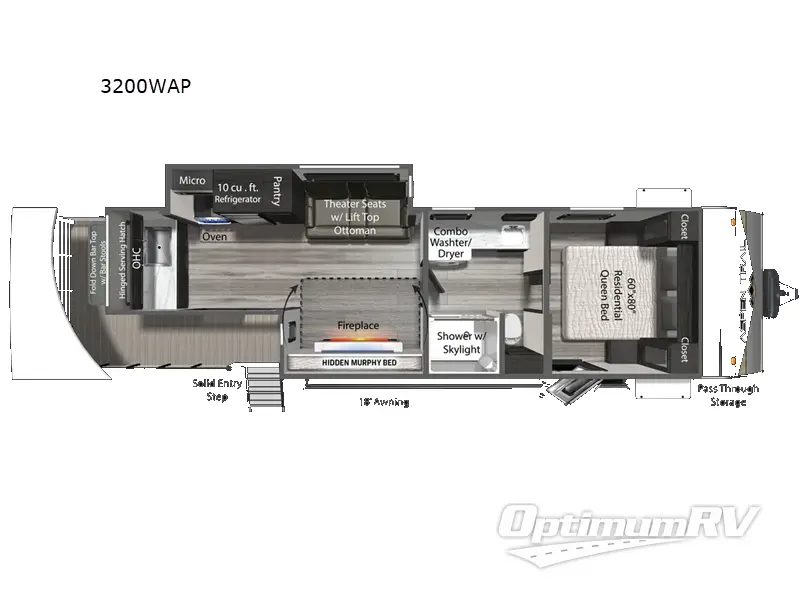 2025 Dutchmen Aspen Trail 3200WAP Floorplan Photo