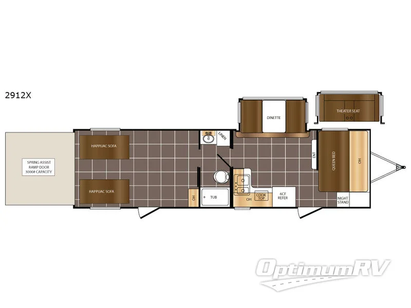 2017 Prime Time Fury 2912X Floorplan Photo