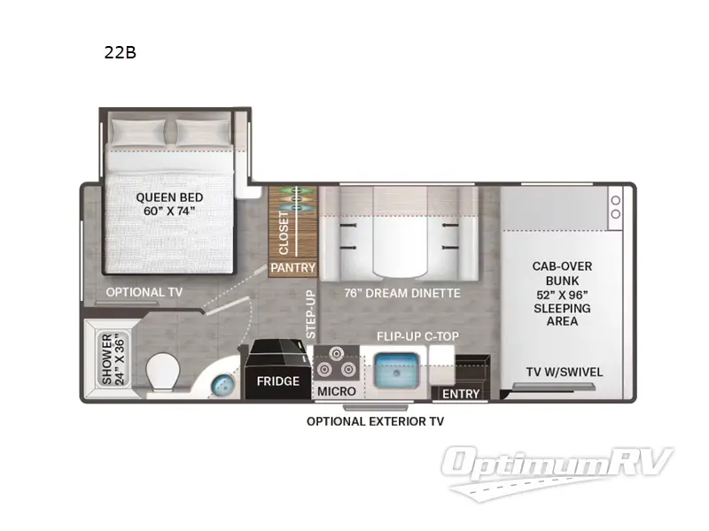 2024 Thor Chateau 22B Floorplan Photo