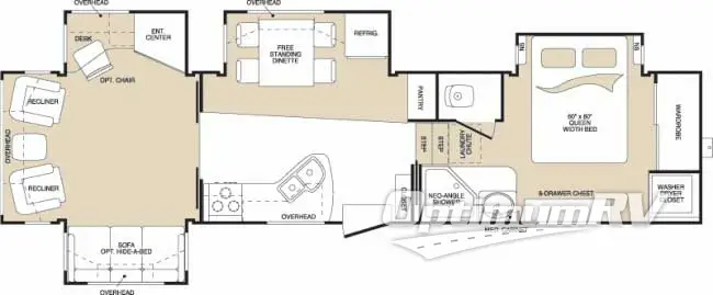 2007 Keystone Montana 3500RL Floorplan Photo