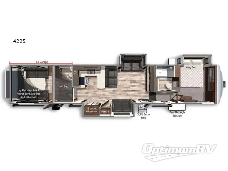 2022 Dutchmen Voltage 4225 RV Floorplan Photo