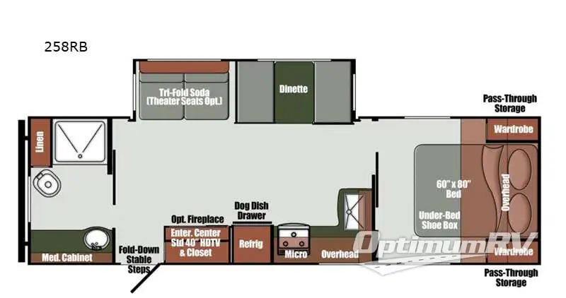 2021 Gulf Stream Envision 258RB RV Floorplan Photo