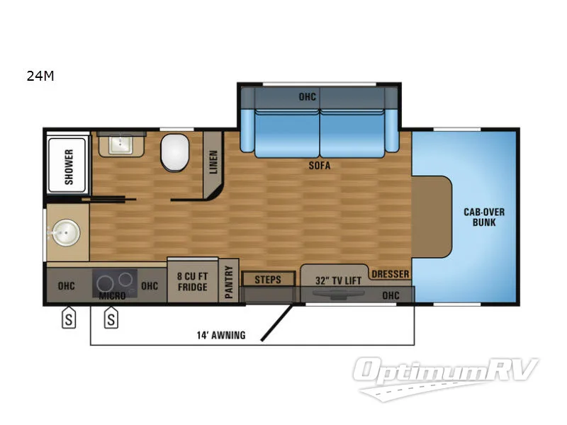 2017 Jayco Melbourne 24M Floorplan Photo