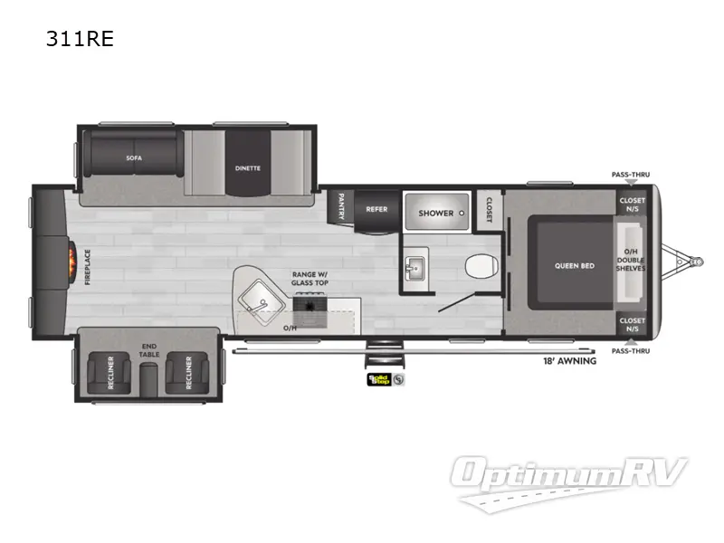 2022 Keystone Springdale 311RE RV Floorplan Photo