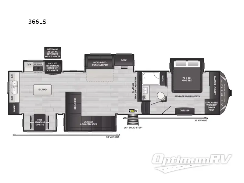 2025 Keystone Alpine Avalanche Edition 366LS RV Floorplan Photo