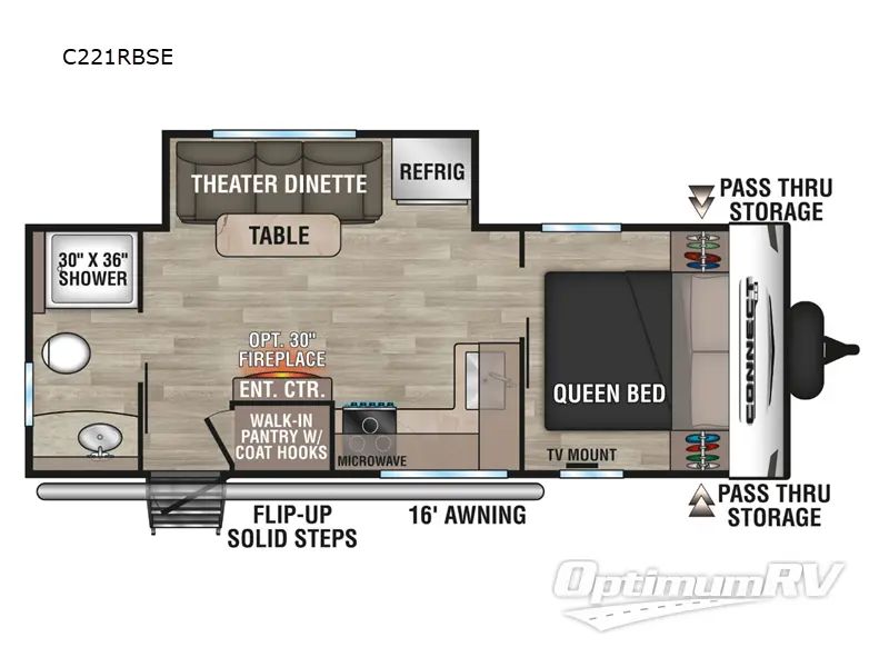 2024 KZ Connect SE C221RBSE Floorplan Photo