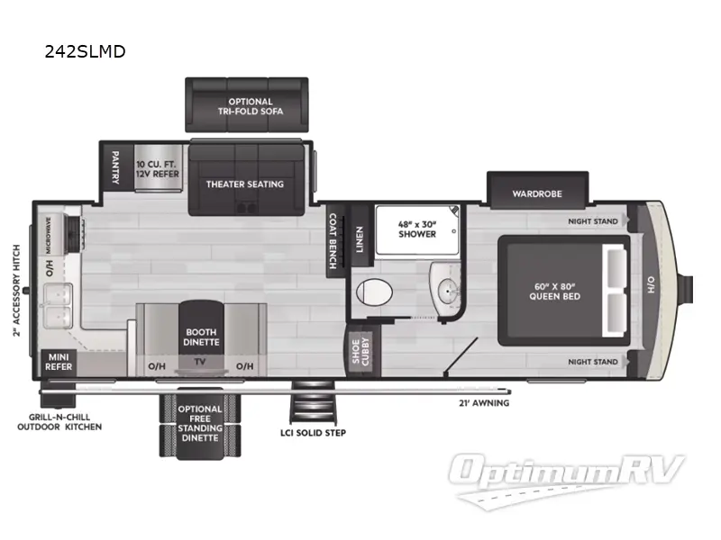 2025 Keystone Arcadia Super Lite 242SLMD RV Floorplan Photo