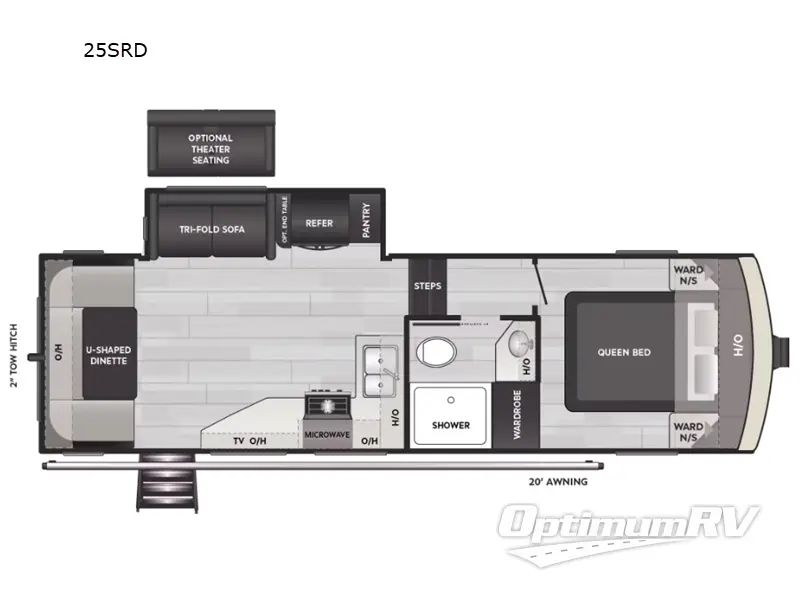 2025 Keystone Arcadia Select 25SRD RV Floorplan Photo