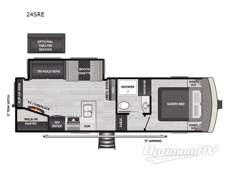 2025 Keystone Arcadia Select 24SRE RV Floorplan Photo