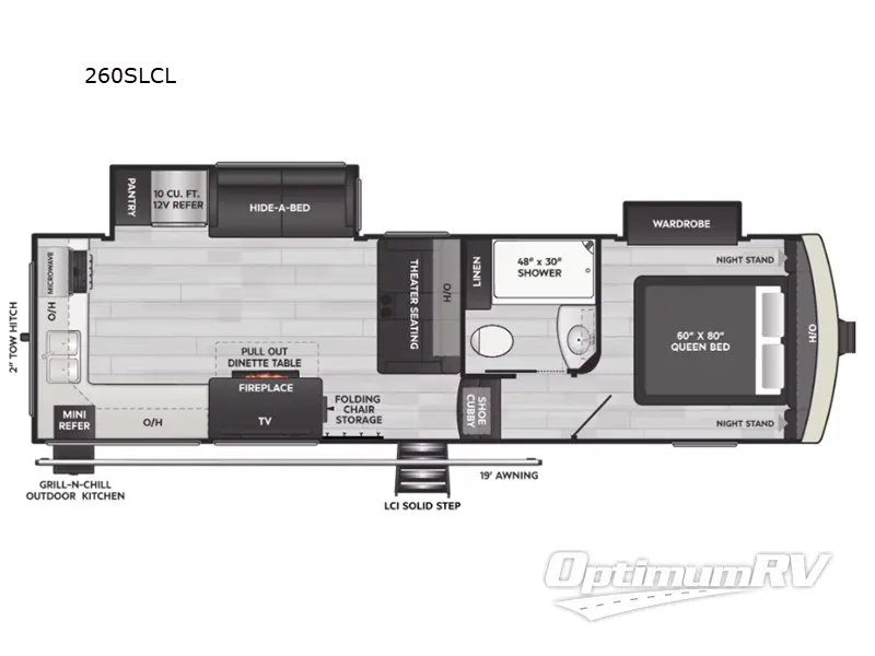 2025 Keystone Arcadia Super Lite 260SLCL RV Floorplan Photo