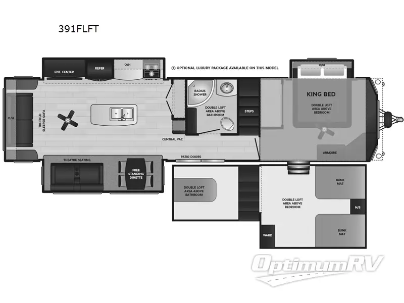 2023 Keystone Retreat 391FLFT RV Floorplan Photo