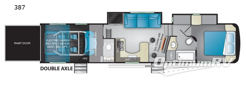 2019 Heartland Road Warrior 387 RV Floorplan Photo