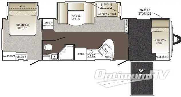 2014 Keystone Outback 310TB RV Floorplan Photo