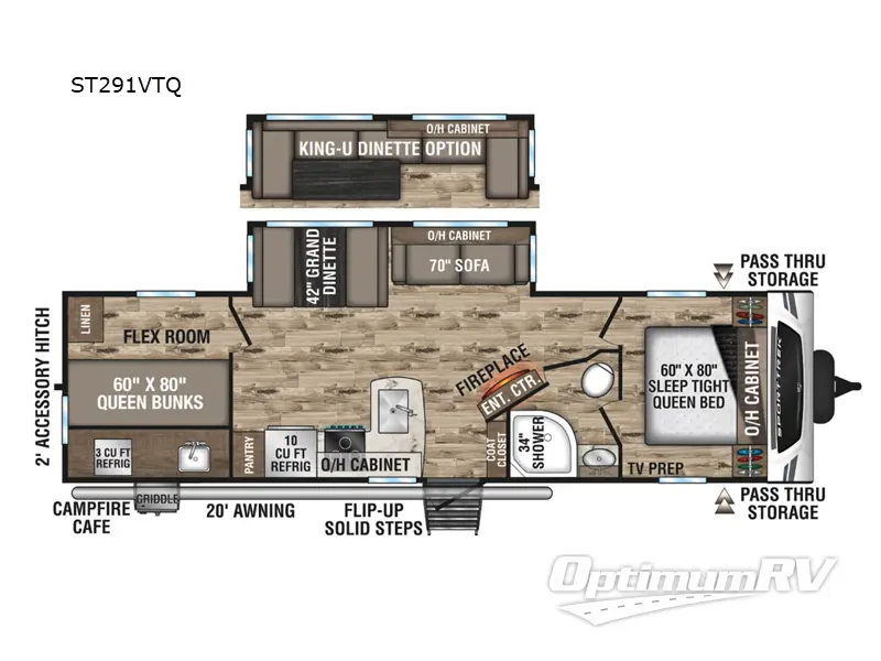 2024 Venture SportTrek ST291VTQ RV Floorplan Photo