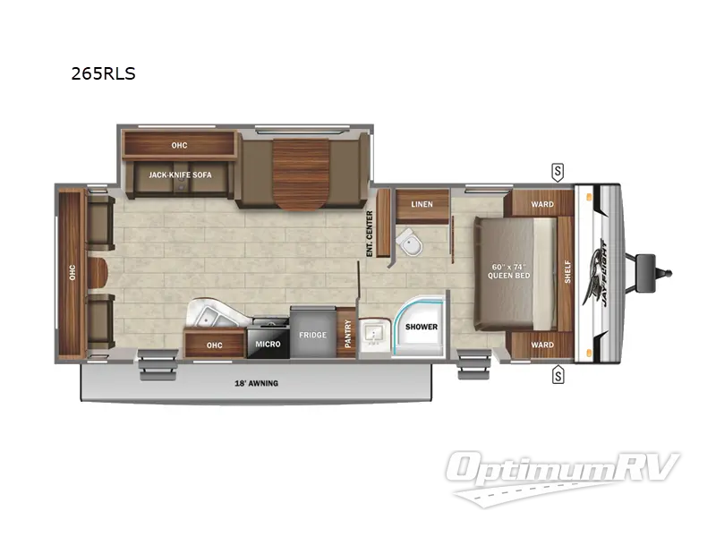 2022 Jayco Jay Flight SLX 8 265RLS Floorplan Photo