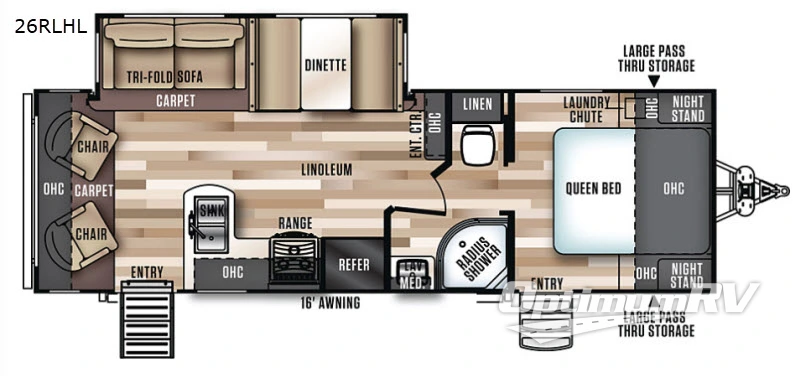 2020 Forest River Salem Hemisphere Hyper-Lyte 26RLHL RV Floorplan Photo