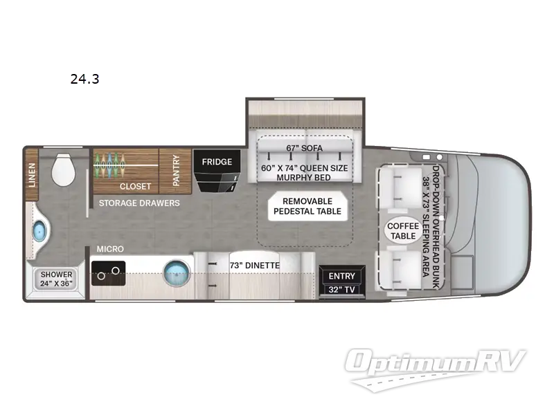 2023 Thor Vegas 24.3 RV Floorplan Photo