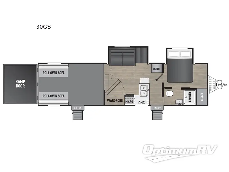 2025 Forest River Work and Play 30GS RV Floorplan Photo