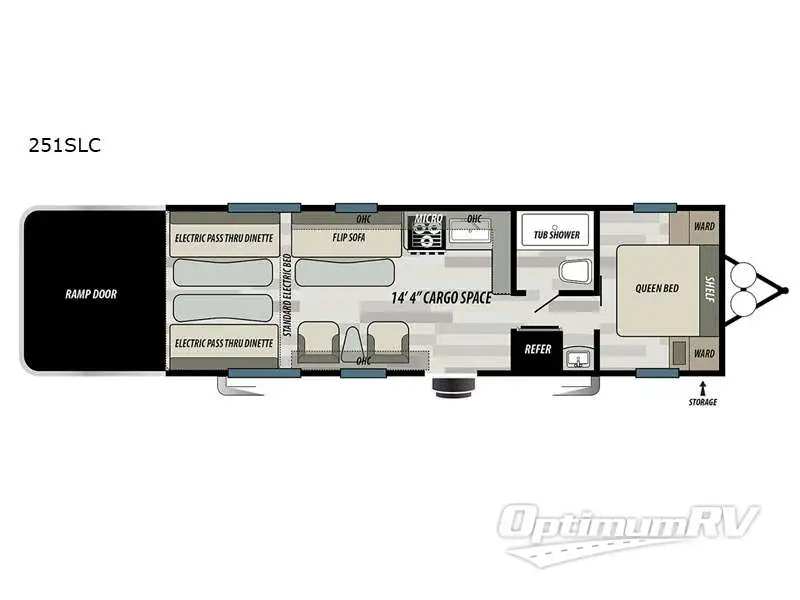 2021 Forest River Sandstorm 251GSLC RV Floorplan Photo