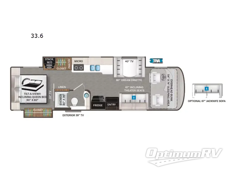 2022 Thor Palazzo 33.6 RV Floorplan Photo