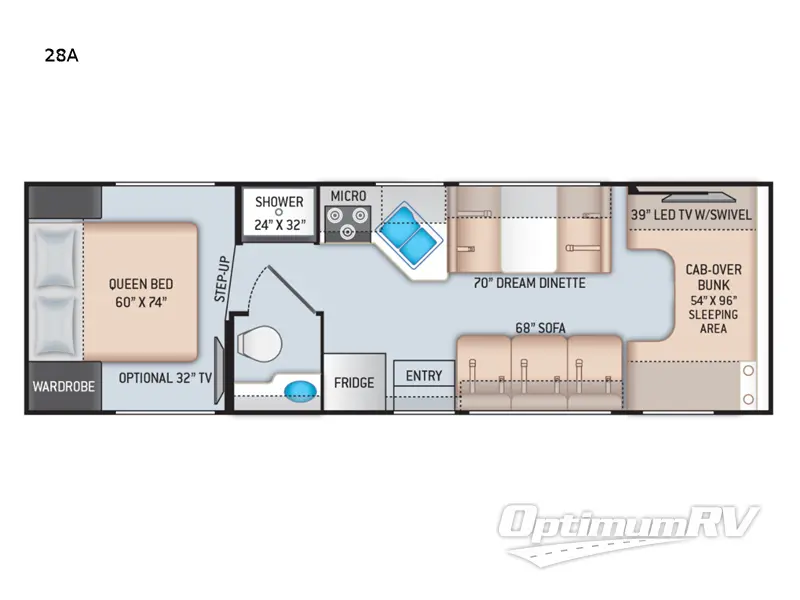 2022 Thor Chateau 28A Floorplan Photo