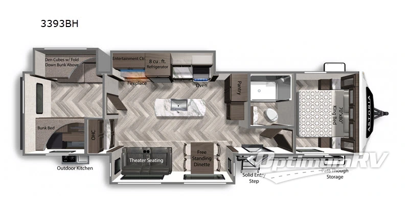 2020 Dutchmen Astoria 3393BH Floorplan Photo