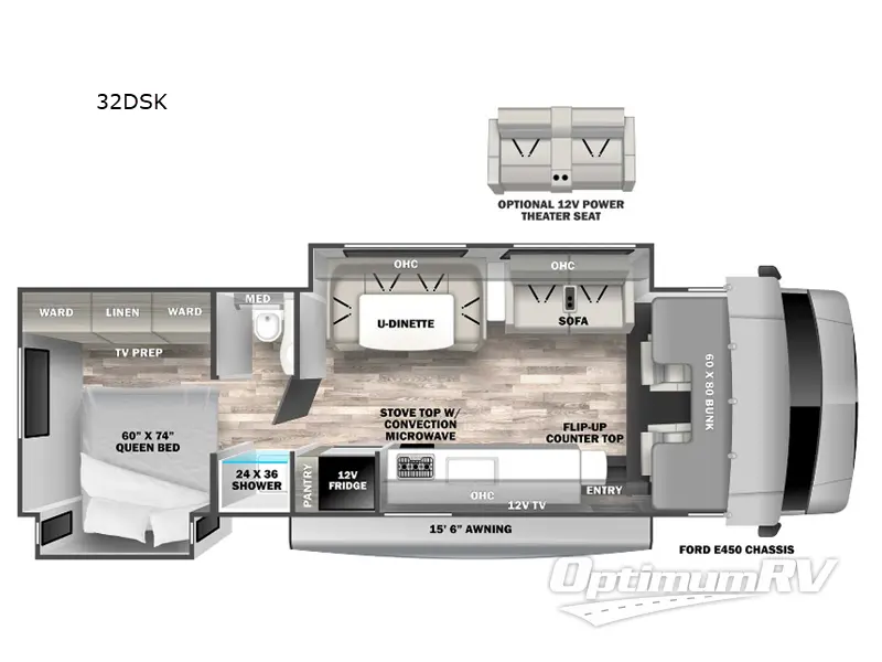 2023 Forest River Solera 32DSK Floorplan Photo