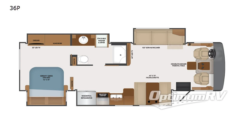 2019 Fleetwood Southwind 36P RV Floorplan Photo