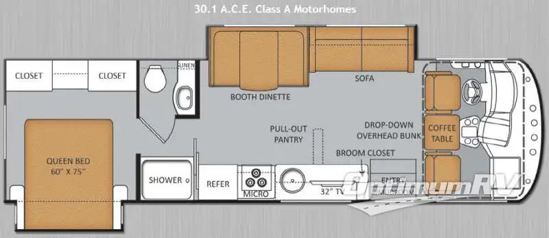 2014 Thor ACE 30 1 Floorplan Photo