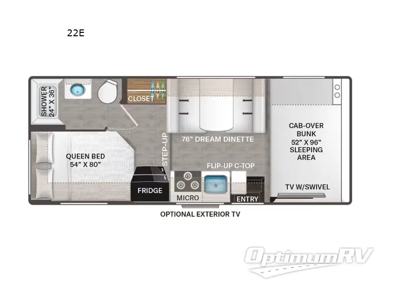2023 Thor Chateau 22E Floorplan Photo