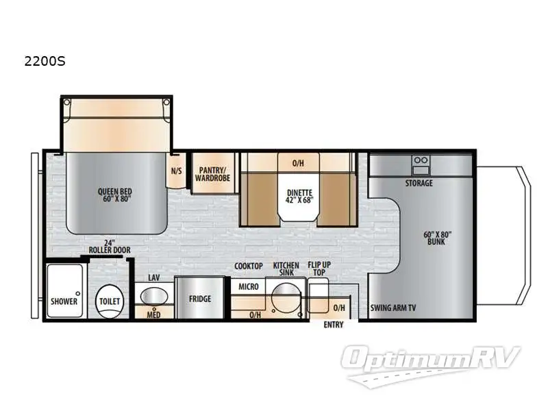 2025 East To West Entrada 2200S RV Floorplan Photo