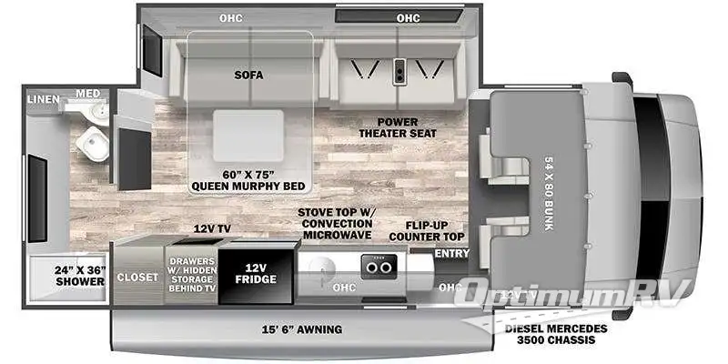 2024 Forest River Solera 24SRB RV Floorplan Photo