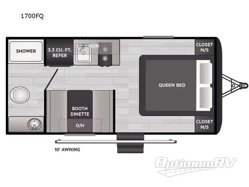 2025 Keystone Springdale Classic Mini 1700FQ RV Floorplan Photo