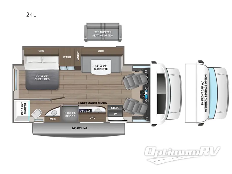 2024 Entegra Qwest 24L Floorplan Photo