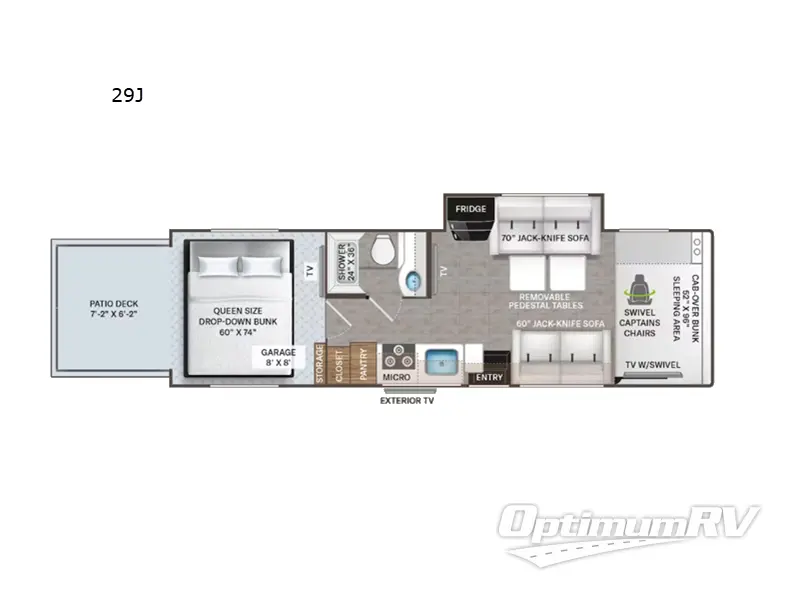 2023 Thor Outlaw 29J RV Floorplan Photo