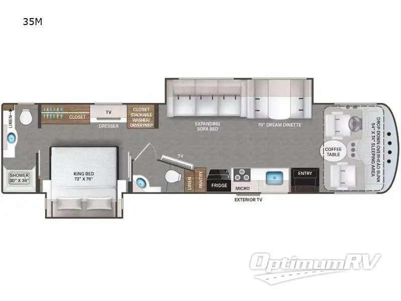 2023 Thor Windsport 35M RV Floorplan Photo