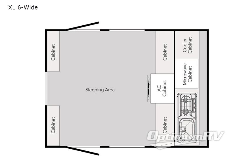 2020 nuCamp TAG XL 6-Wide RV Floorplan Photo