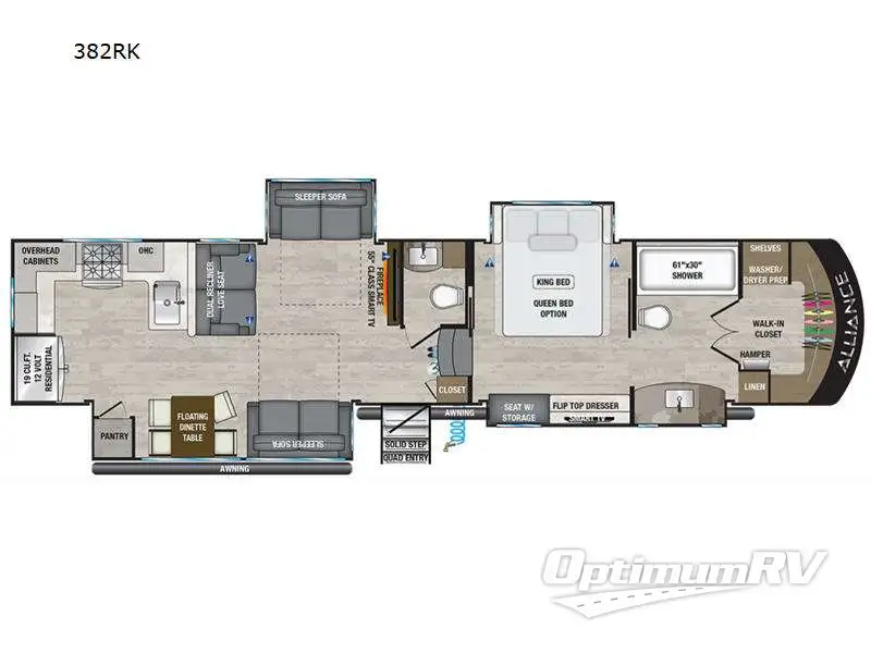 2023 Alliance Paradigm 382RK RV Floorplan Photo