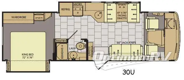 2017 Fleetwood Flair 30U Floorplan Photo