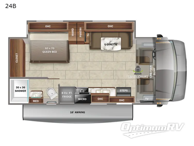 2022 Jayco Redhawk 24B RV Floorplan Photo