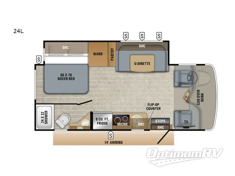2019 Jayco Melbourne 24L Floorplan Photo