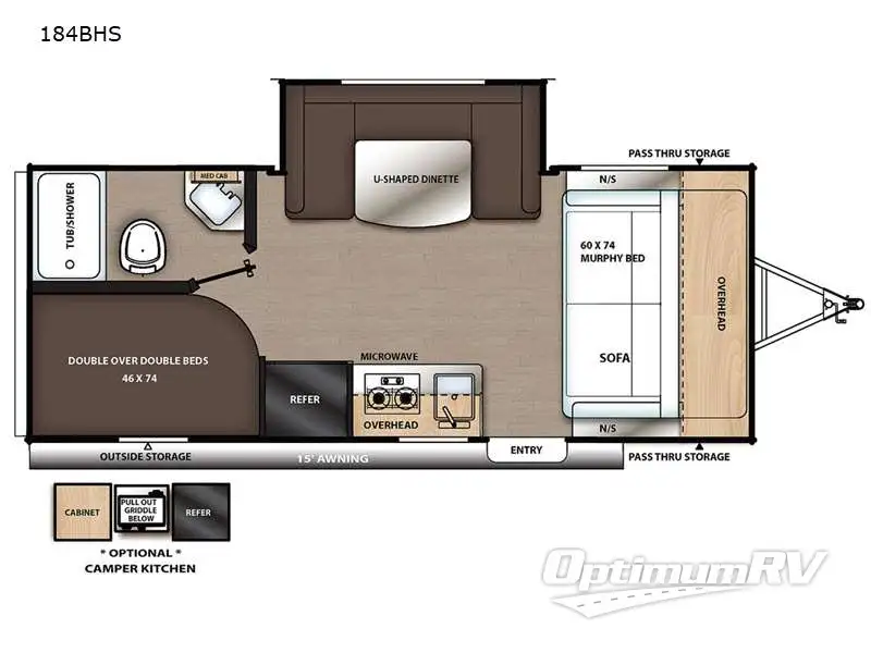 2021 Coachmen Catalina Summit Series 7 184BHS RV Floorplan Photo