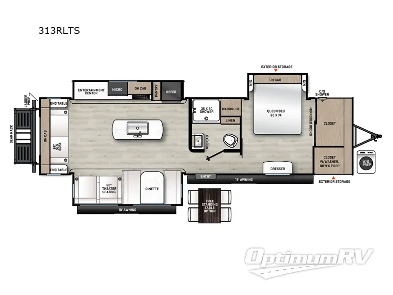 2025 Coachmen Catalina Legacy Edition 313RLTS RV Floorplan Photo