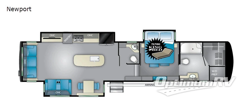 2020 Heartland Landmark NEWPORT 365 RV Floorplan Photo