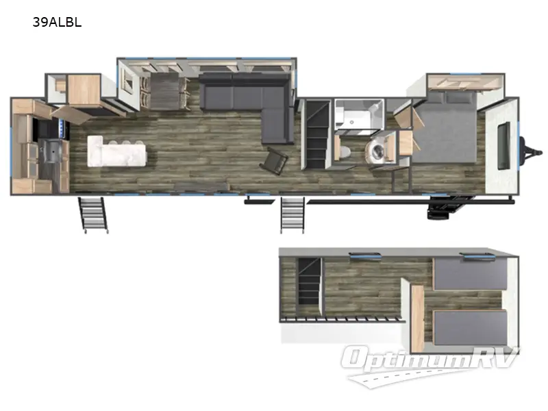 2025 Forest River Timberwolf Black Label 39ALBL RV Floorplan Photo