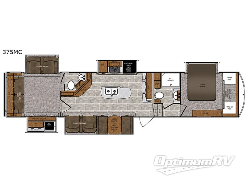 2018 Forest River Wildcat 375MC RV Floorplan Photo