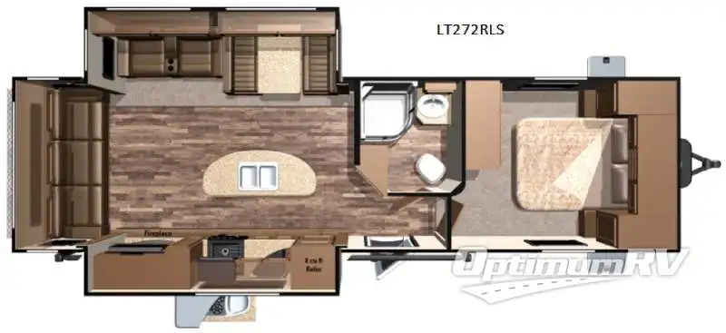 2016 Highland Ridge Open Range Light LT272RLS RV Floorplan Photo