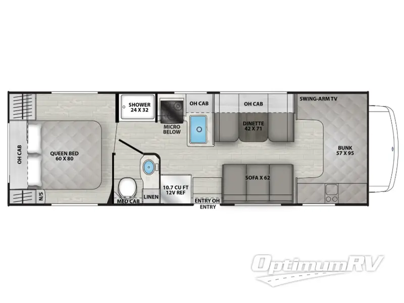 2021 Coachmen Freelander M-27 QB RV Floorplan Photo